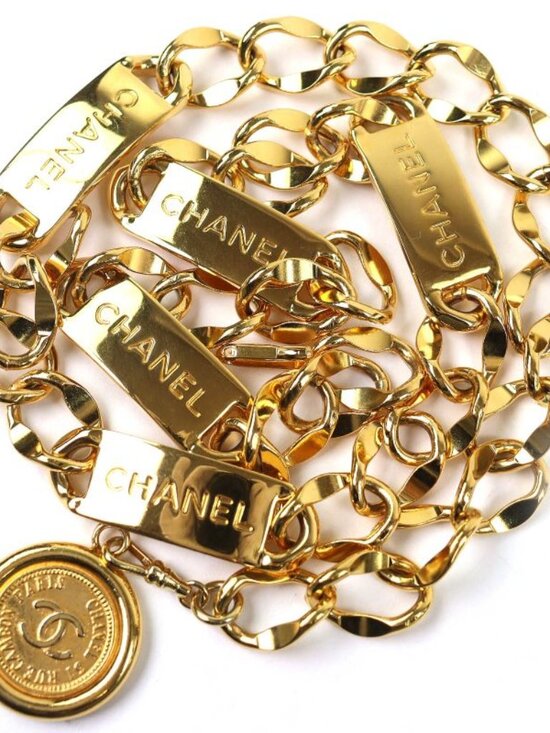 Chanel CC Logo Coin Motif Plate Chain main image 7